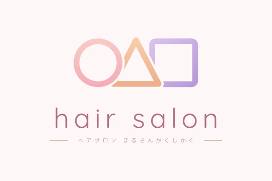 hair salon ○△□（美容室）のロゴ